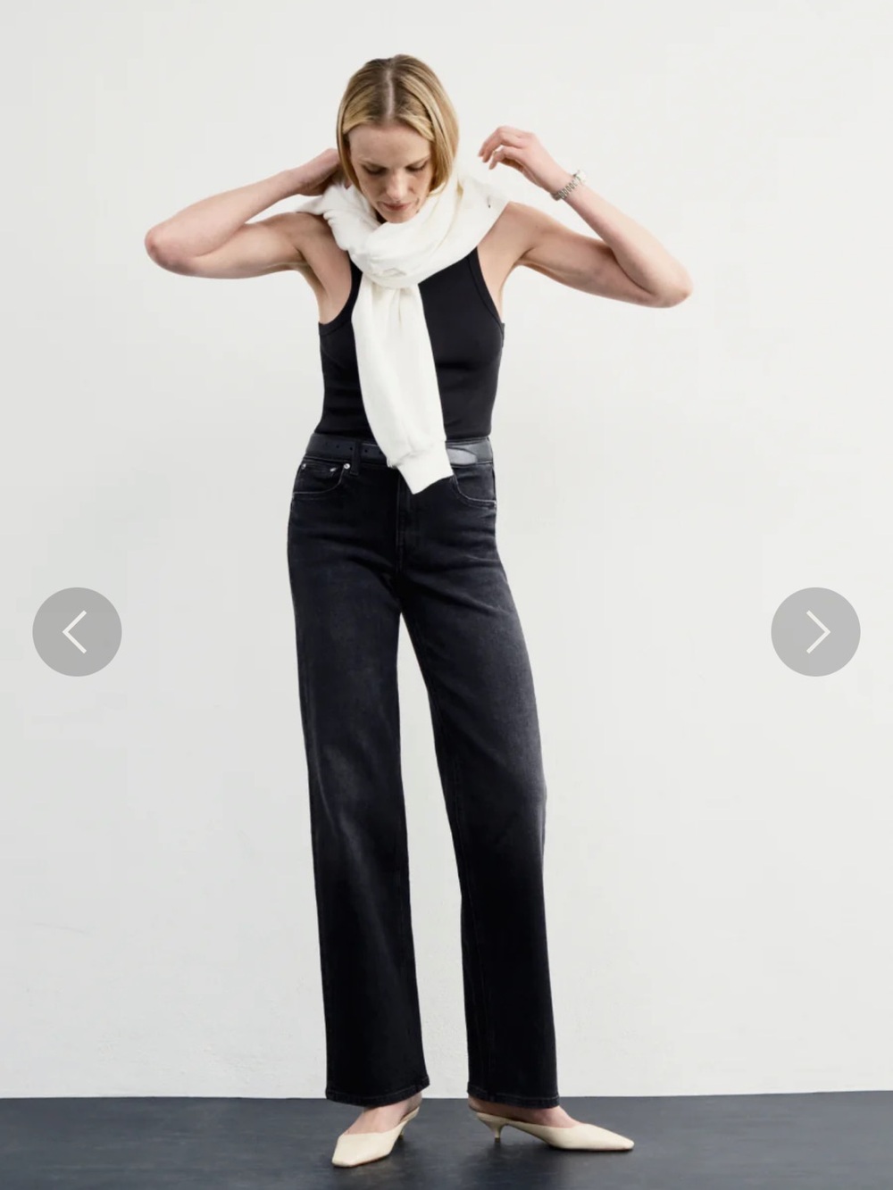 AYR Secret Sauce  High-Rise Straight Leg Jeans - Black 26S